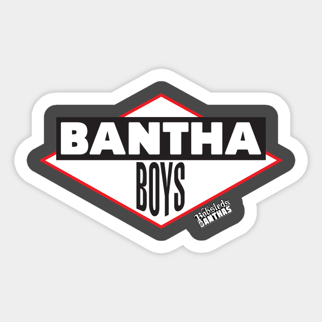 Bantha Boys - Bobsleds & Banthas Sticker by Bobsleds & Banthas